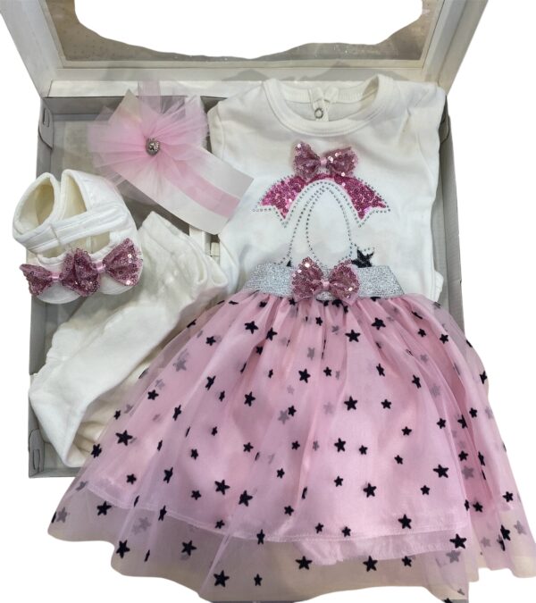 Tenue nouveau-né rose – Image 2