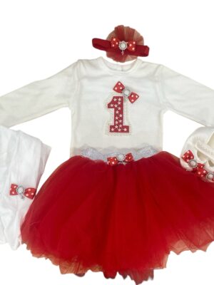 Tenue nouveau-né rouge