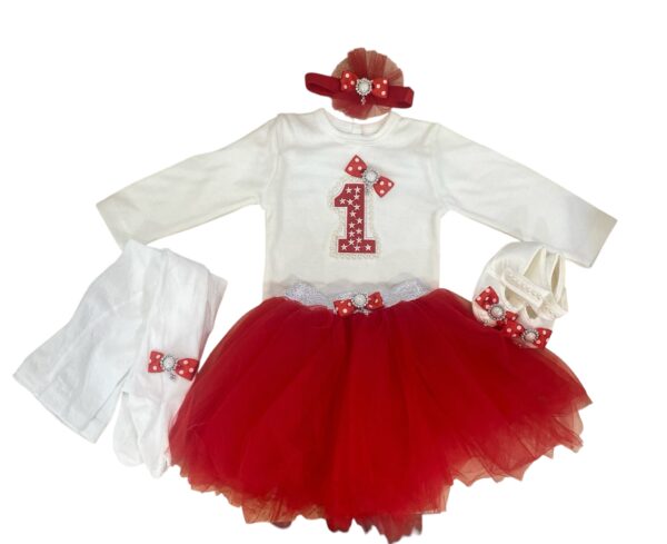 Tenue nouveau-né rouge