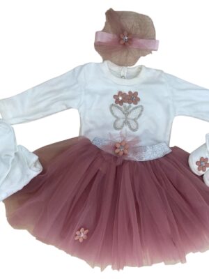 Tenue nouveau-né vieux rose