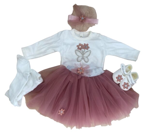 Tenue nouveau-né vieux rose